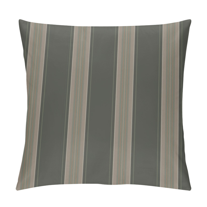 Personality  Elegant Vertical Striped Pattern In Muted Greens And Beige. Perfect For Textile Design, Website Backgrounds, Or Packaging.  Subtle Texture Adds Sophistication. Pillow Covers