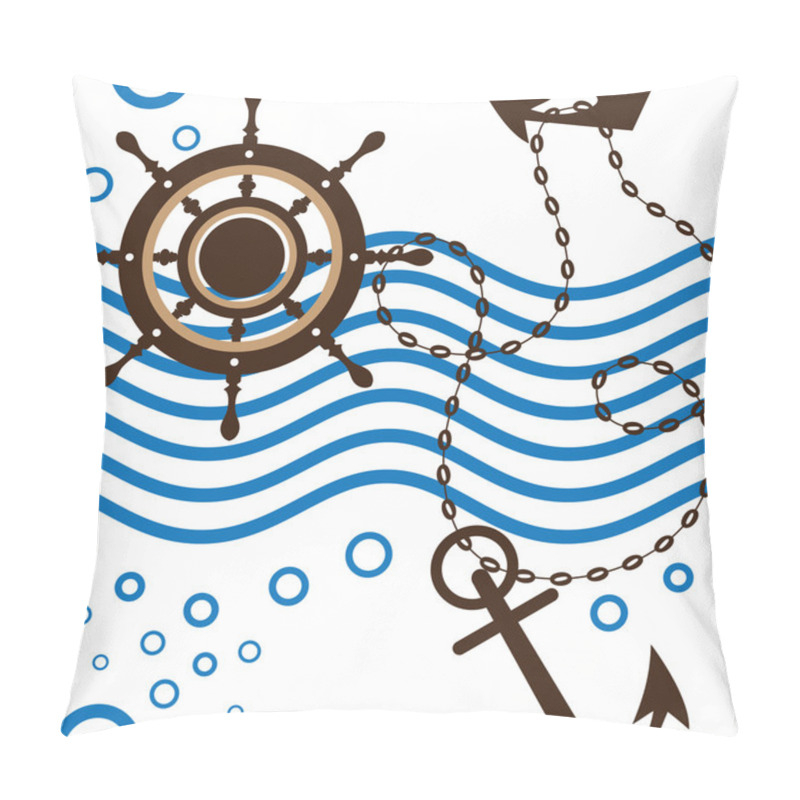 Personality  Seamless Marine Pillow Covers