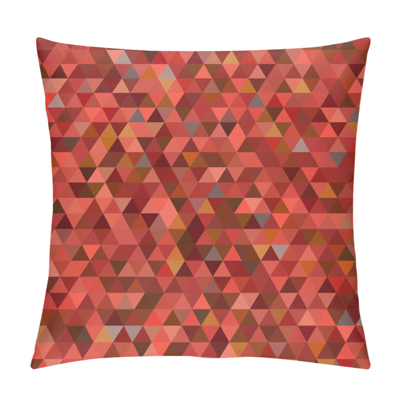 Personality  Abstract Background Consisting Of Triangles Pillow Covers