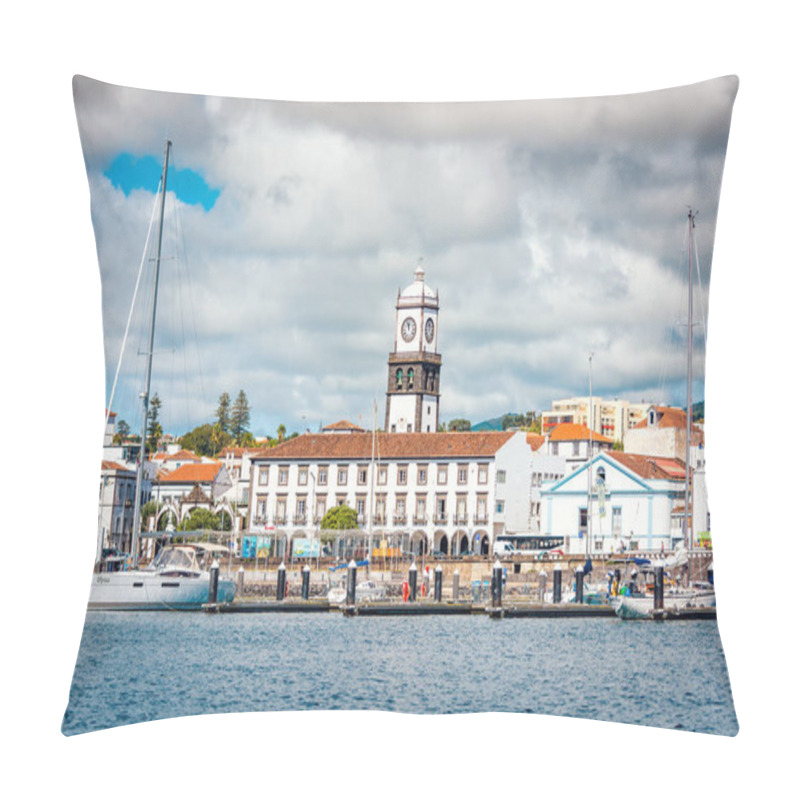 Personality  Beautiful View Of Ponta Delgada City In Sao Miguel Island, Azores, Portugal Pillow Covers