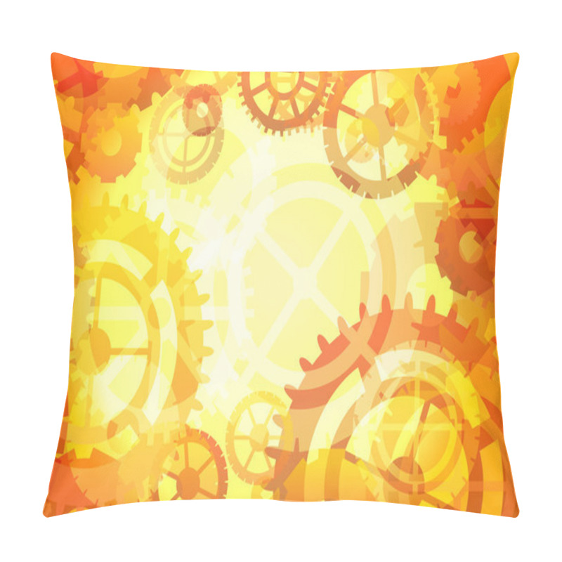 Personality  Gears Background Pillow Covers