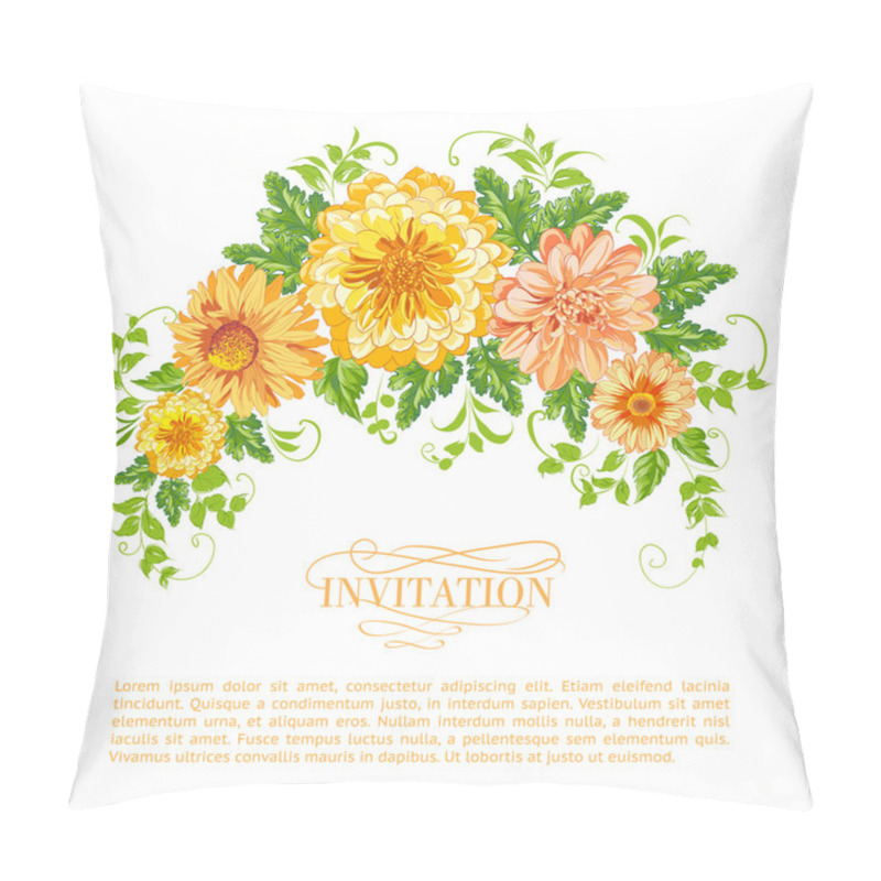 Personality  Chrysanthemum Garland. Pillow Covers