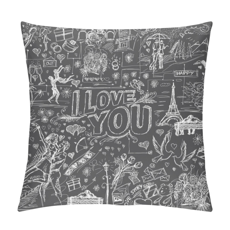 Personality  Love Story Elements Pillow Covers