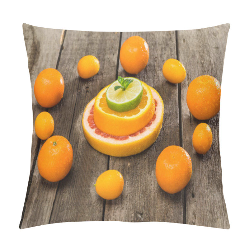 Personality  Citrus Fruits Slices Pillow Covers