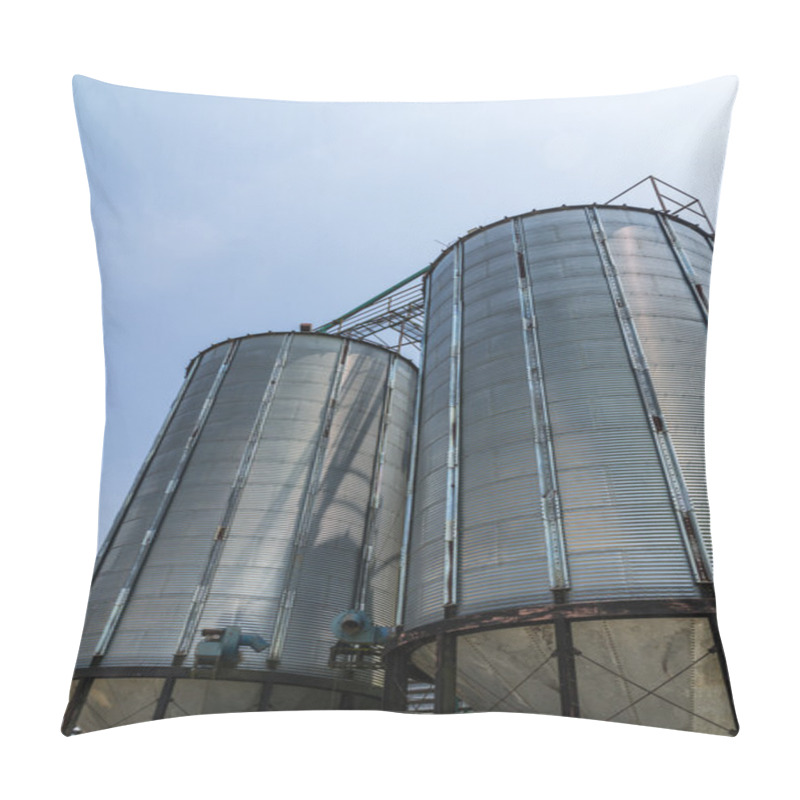 Personality  Two Metal Silo Pillow Covers