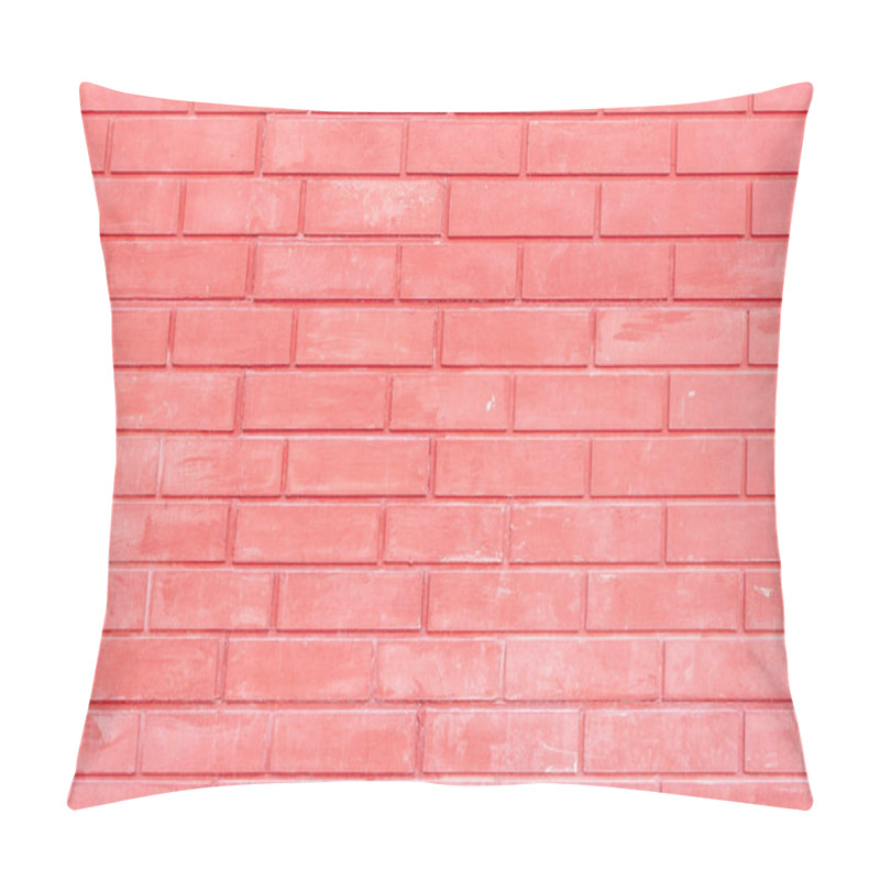 Personality  Smooth Brickwork. Wall Of Red Bricks. Background For Sites And Layouts Pillow Covers