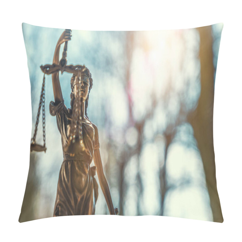 Personality  Lady Justice Statue Pillow Covers