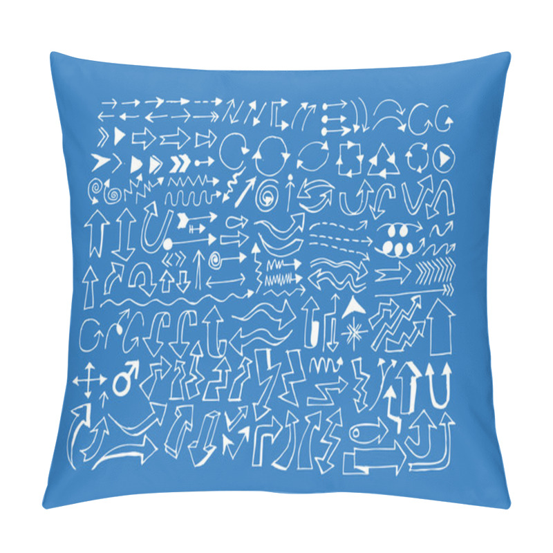 Personality  Hand Drawn Sketch Arrow Collection Pillow Covers