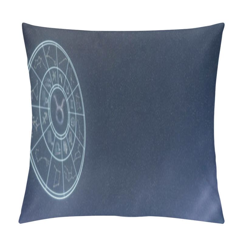 Personality  Light Symbols Of Zodiac And Horoscope Circle, Taurus Zodiac Sign Pillow Covers