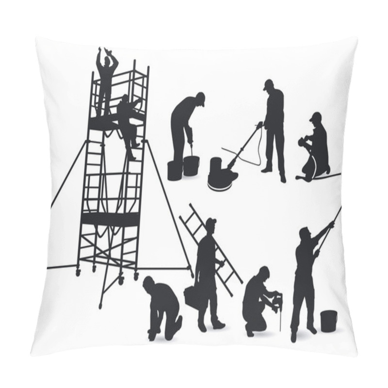 Personality  Craftsmen And Scaffolding Pillow Covers