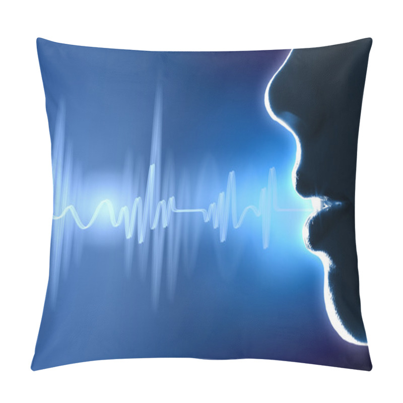 Personality  Sound Wave Illustration Pillow Covers