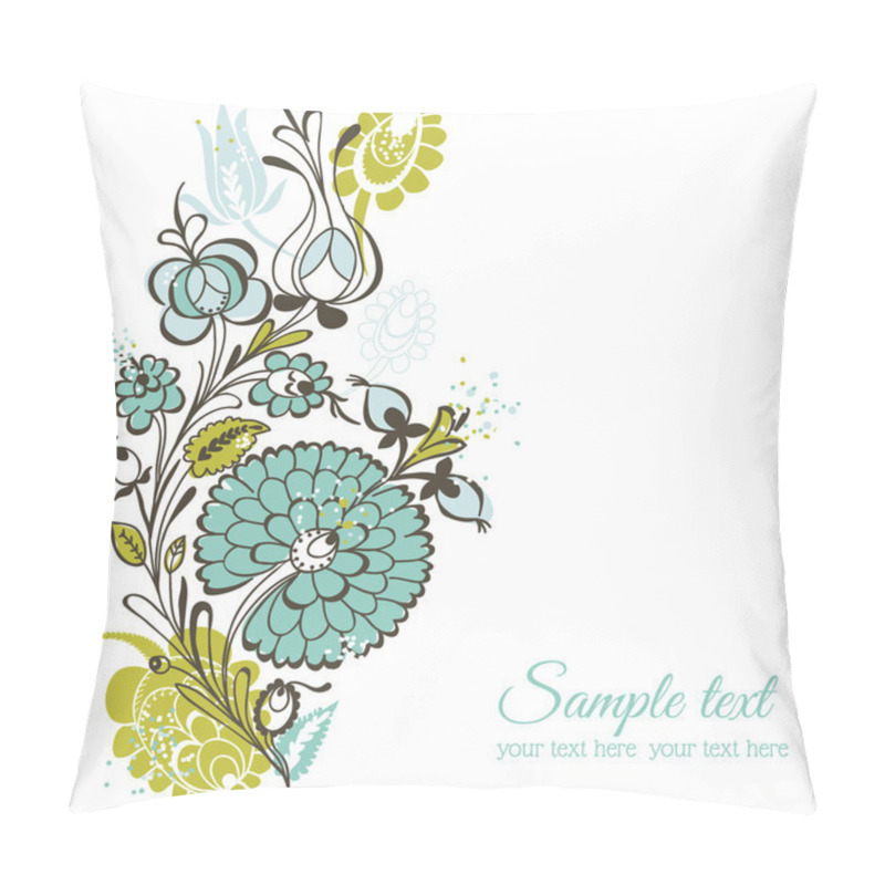 Personality  Beautiful Floral Background - Retro Flowers - For Wedding, Scrap Pillow Covers