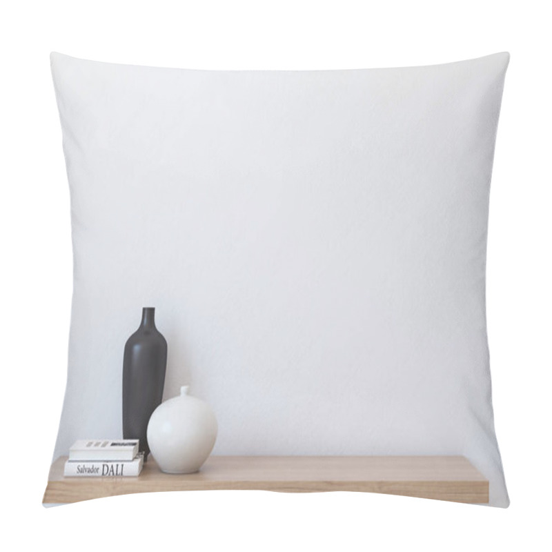 Personality  Interior Mockup. 3d Render. Pillow Covers