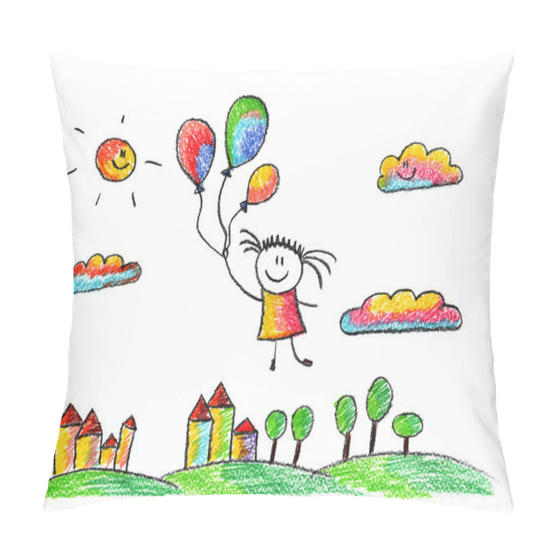 Personality  Happy Girl Pillow Covers