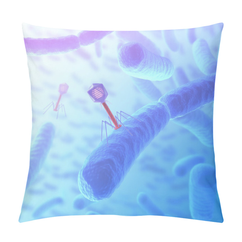 Personality  Bacteriophage Attack On Viruses Pillow Covers