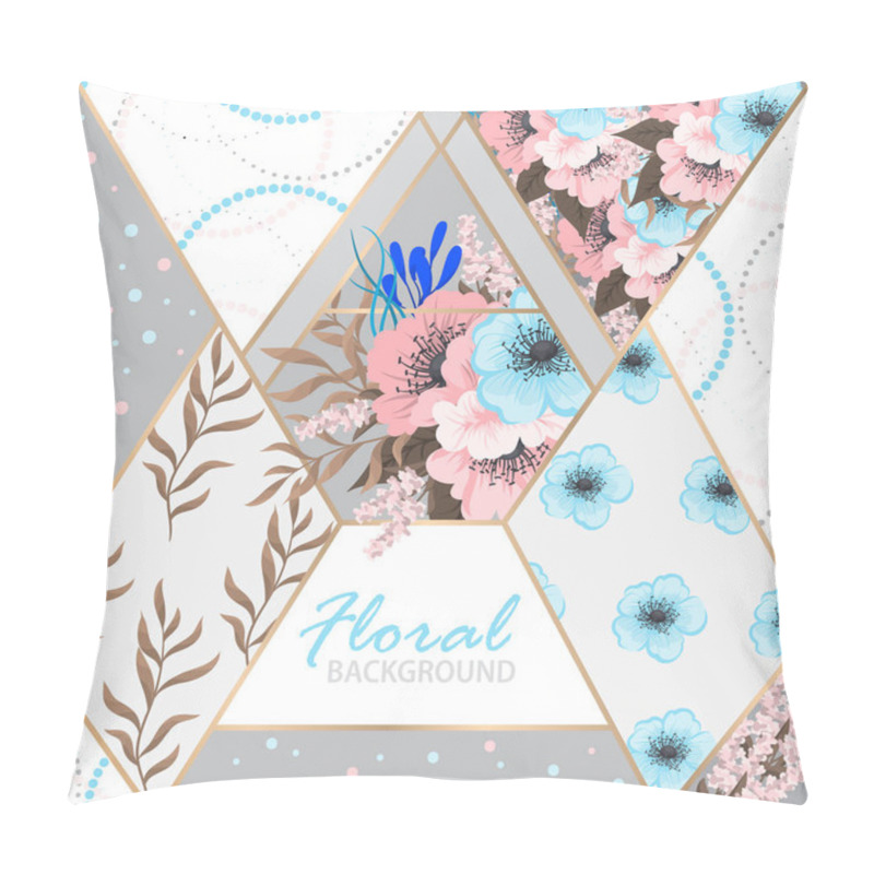 Personality  Abstract Patchwork With Flowers Pillow Covers