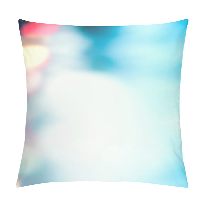 Personality  Abstract Blurred Blue City Lights  Pillow Covers