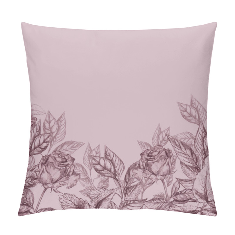 Personality  Pink Floral Templates For Design Pillow Covers