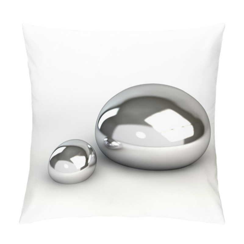 Personality  Mercury Droplets On White Pillow Covers