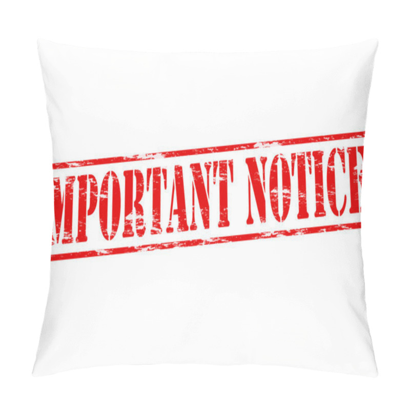 Personality  Important Notice Pillow Covers