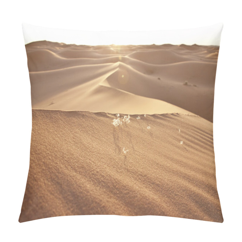 Personality  Sunset And Desert Sand Dunes Pillow Covers