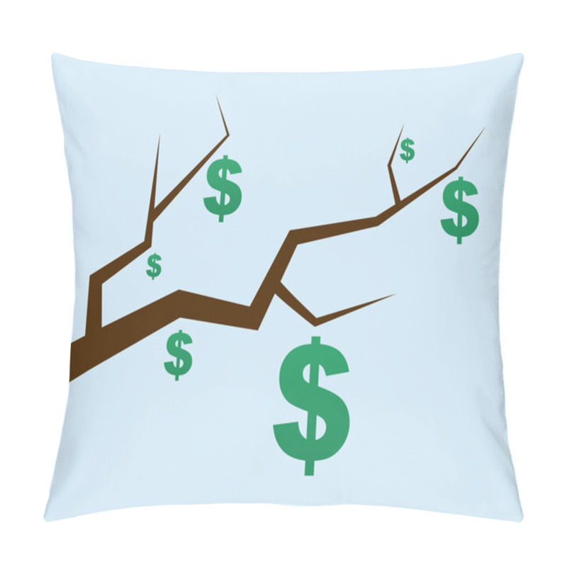 Personality  Branch Dollar Signs Pillow Covers