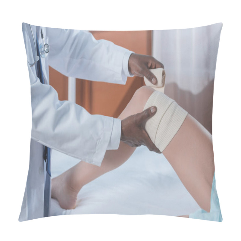 Personality  Doctor Putting On Elastic Bandage Pillow Covers