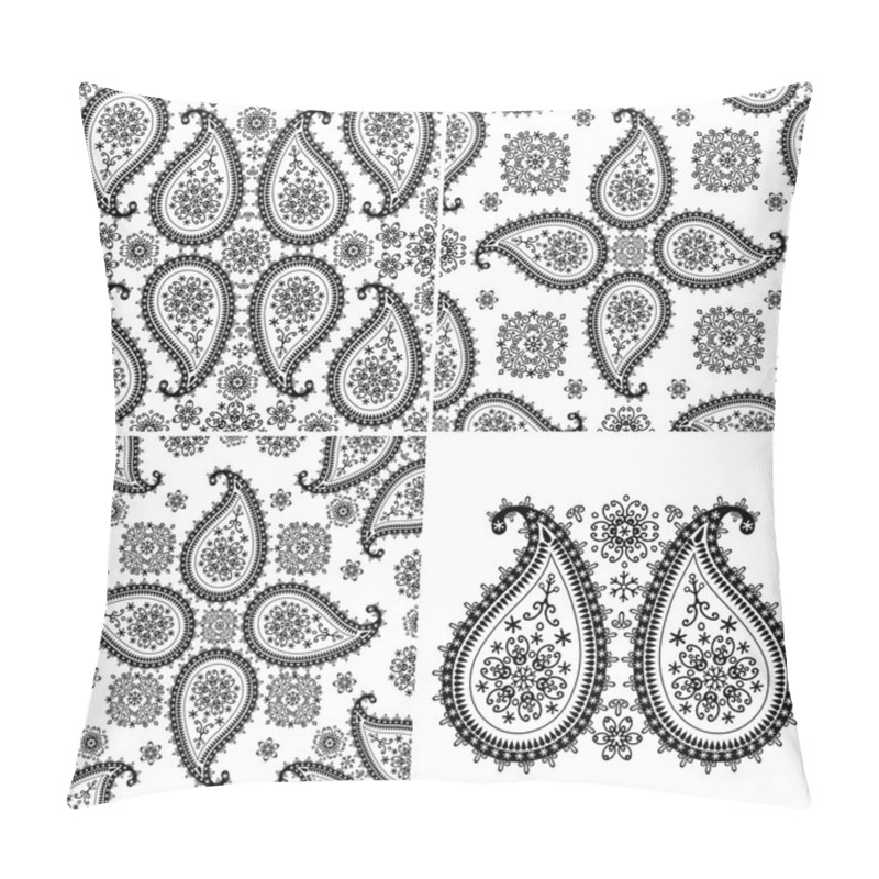 Personality  Winter Paisley Seamless  Pattern Pillow Covers