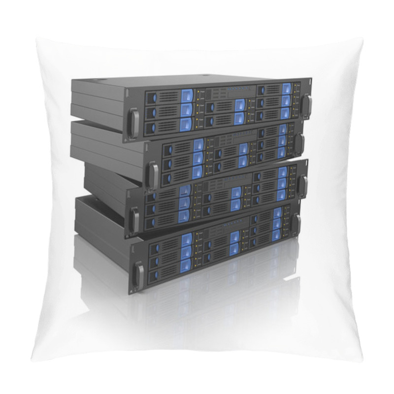 Personality  Stack Of Computer Server Units Pillow Covers