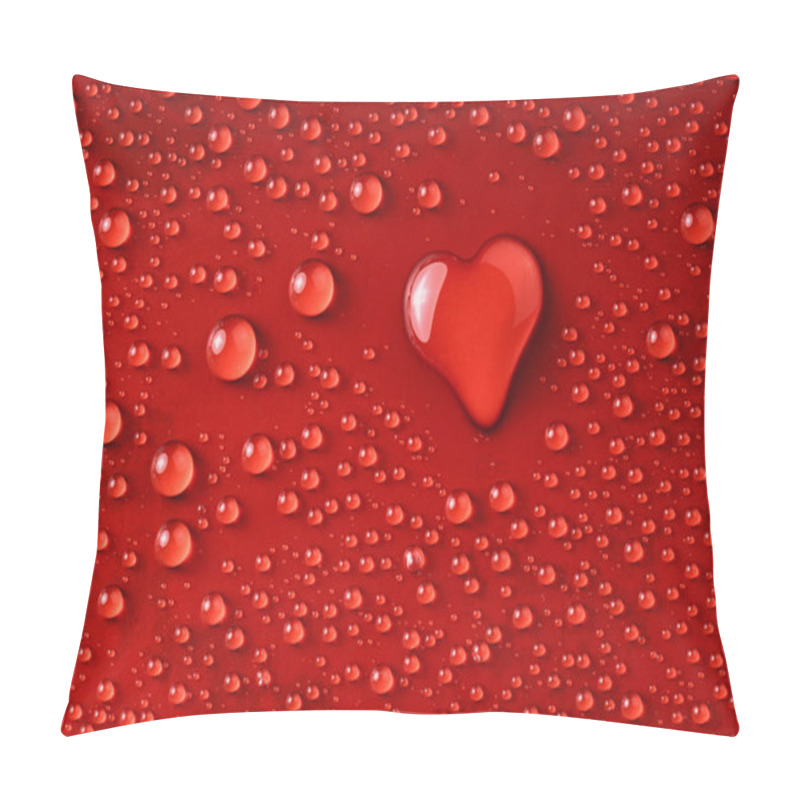 Personality  Heart Of Water Drops Pillow Covers