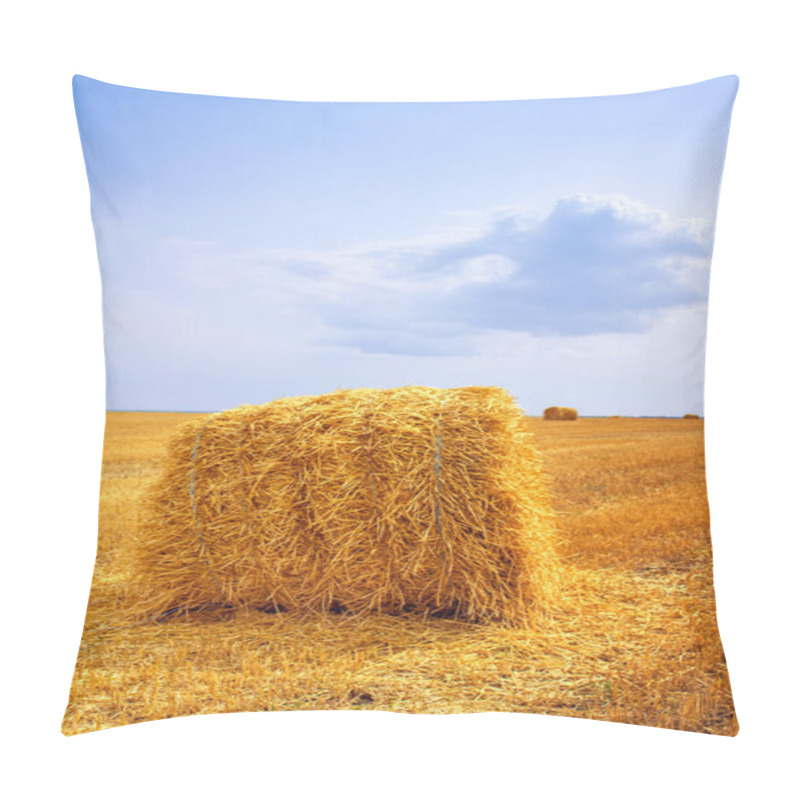 Personality  Haystacks After Harvest On The Field Pillow Covers