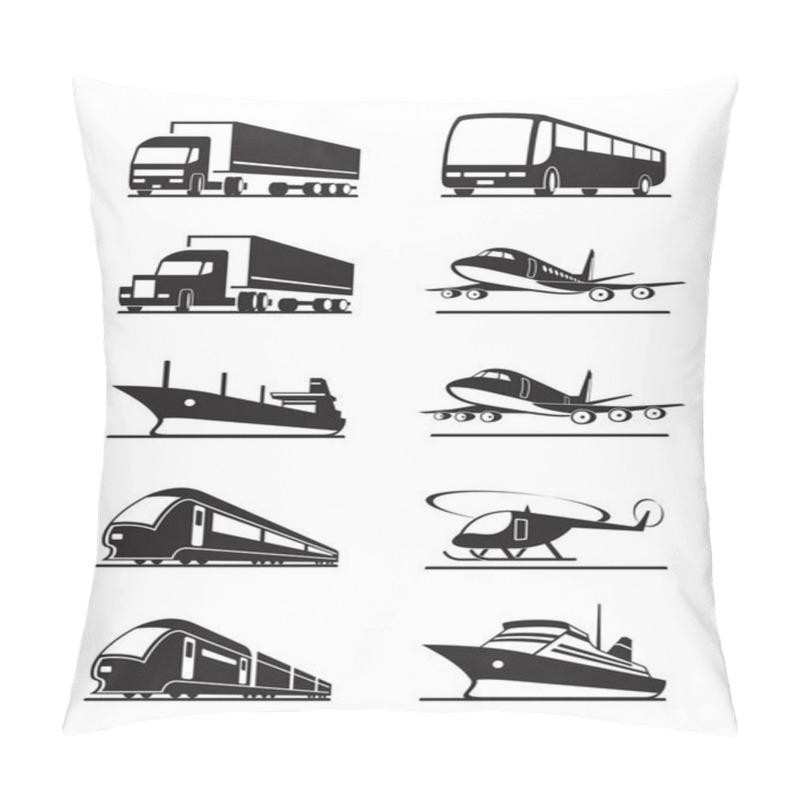 Personality  Passenger And Cargo Transportations Pillow Covers