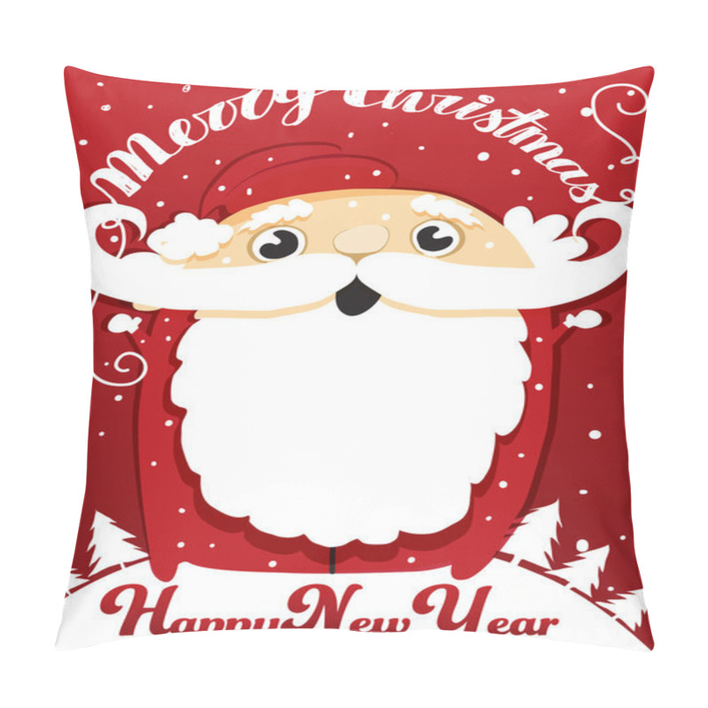 Personality  Jolly Santa Claus Wishing A Merry Christmas And Happy New Year Pillow Covers