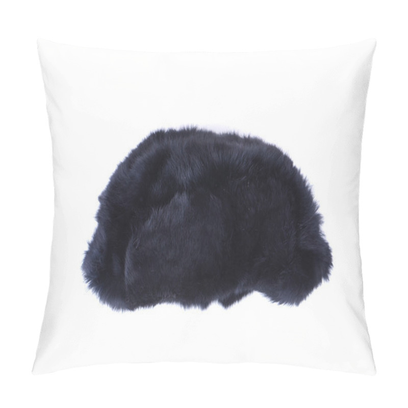 Personality  Fur Hat Ear Flaps On The White Background Pillow Covers