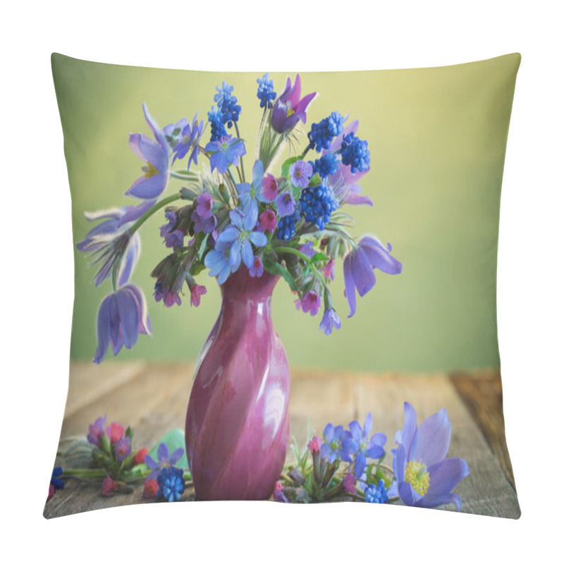 Personality  Still Life With Spring Flowers Pillow Covers