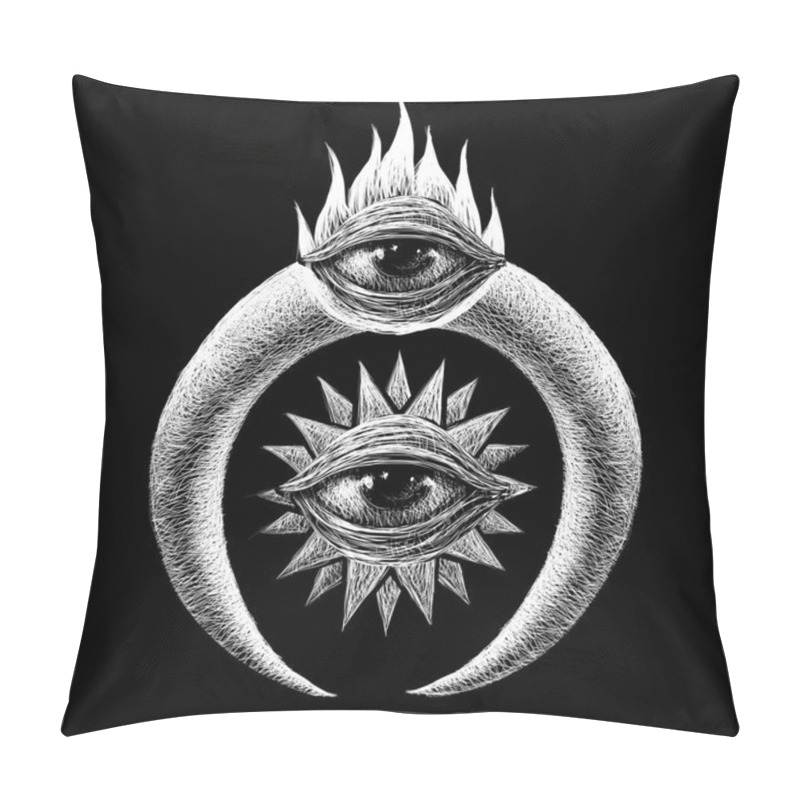 Personality  Mystic Symbols Set Pillow Covers