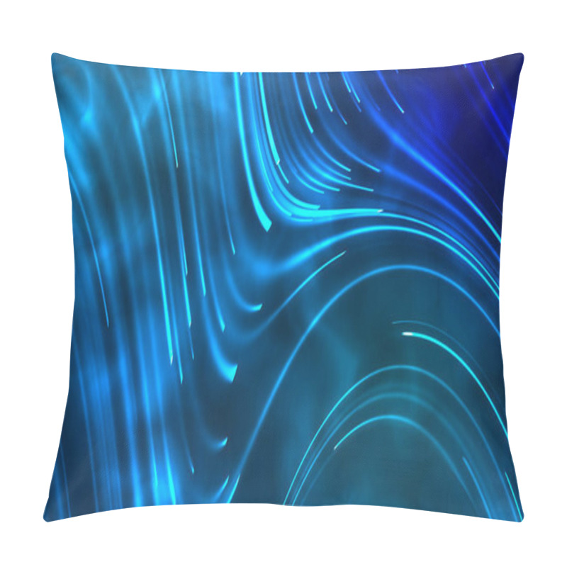 Personality  Fiber Dreams: A Mesmerizing 4K Animation Featuring 3D Particle Technology Creating A Thread-Like And Ethereal Background Pillow Covers