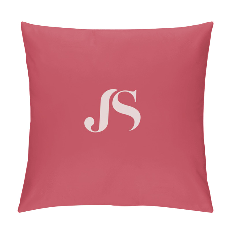 Personality  J & S Joint Letters Logo  Pillow Covers