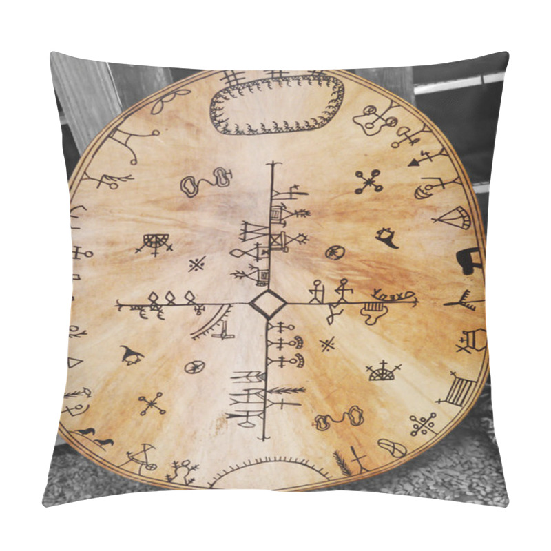 Personality  Sami Traditional Drum. Pillow Covers