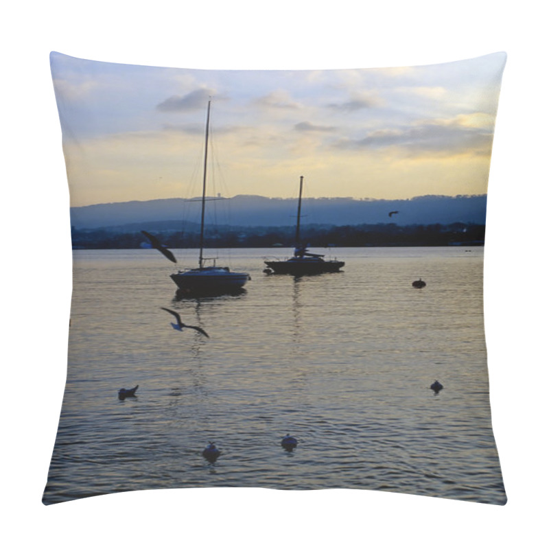 Personality  Dawn At Lake Zurich Pillow Covers