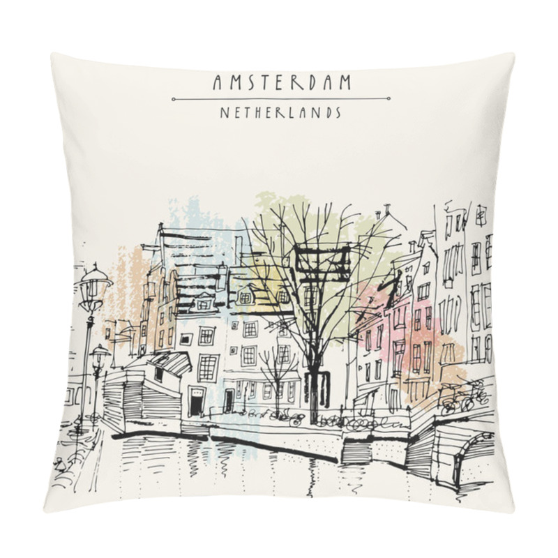 Personality  Amsterdam City Center, Holland  Pillow Covers