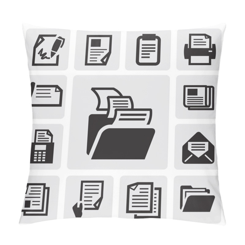 Personality  Document Icon Pillow Covers