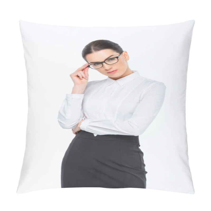 Personality  Confident Young Businesswoman Pillow Covers