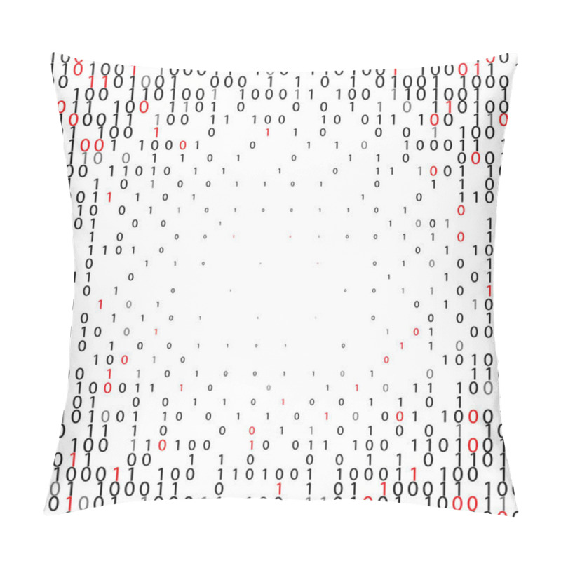 Personality  Abstract Binary Code Technology Background. Pillow Covers