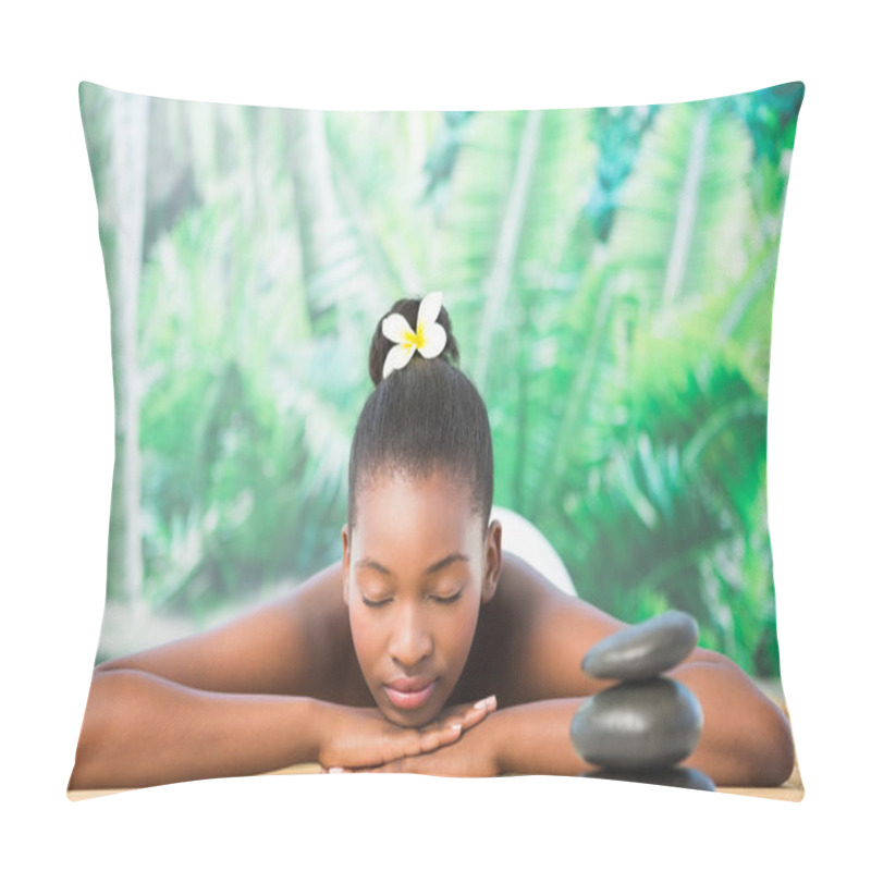 Personality  Woman Lying On Massage Table Pillow Covers