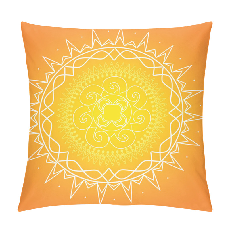 Personality  Orange Mandala Pillow Covers