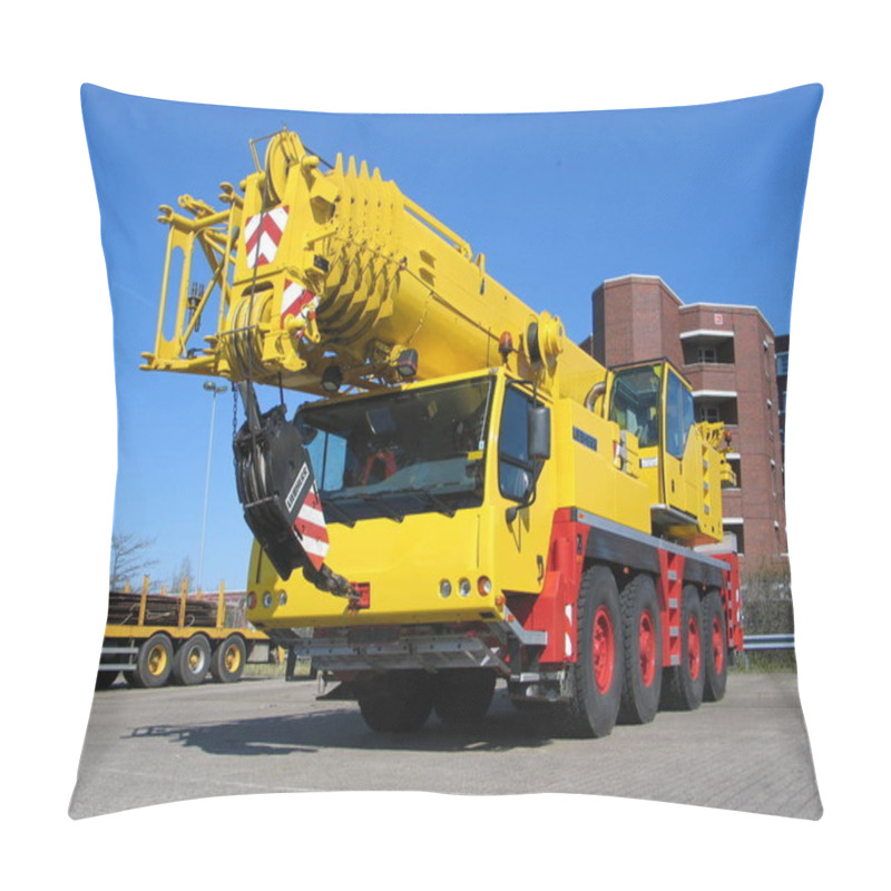 Personality  A New Liebherr Ltm1100-4.1. The Crane Lifts 110 Tonnes And Therefore A Highly Deployable Compact Crane For Some Bottlenecks. Pillow Covers