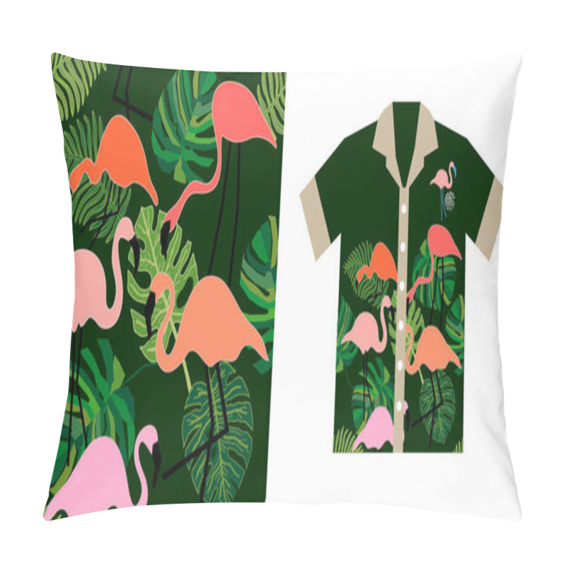 Personality  Tropical Forest. Hawaiian Shirt Design. Pillow Covers