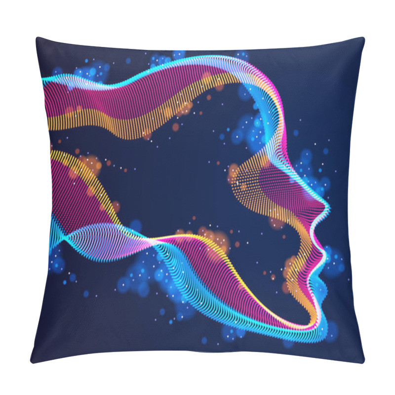 Personality  Artificial Intelligence, Abstract Artistic Human Head Portrait M Pillow Covers