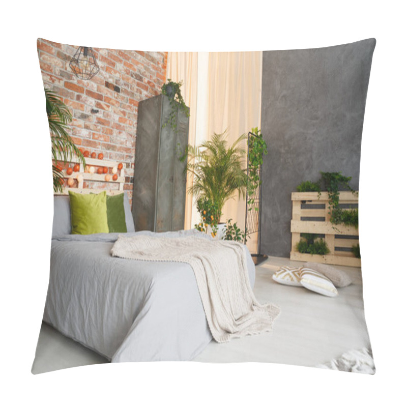 Personality  Bedroom Decorated With Plants Pillow Covers